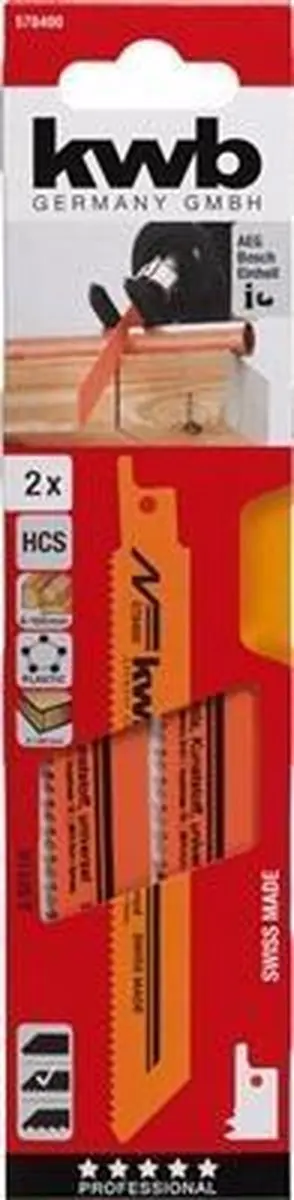 KWB Schrobzaagblad HSC-Staal Multi 130mm - 2 Stuks