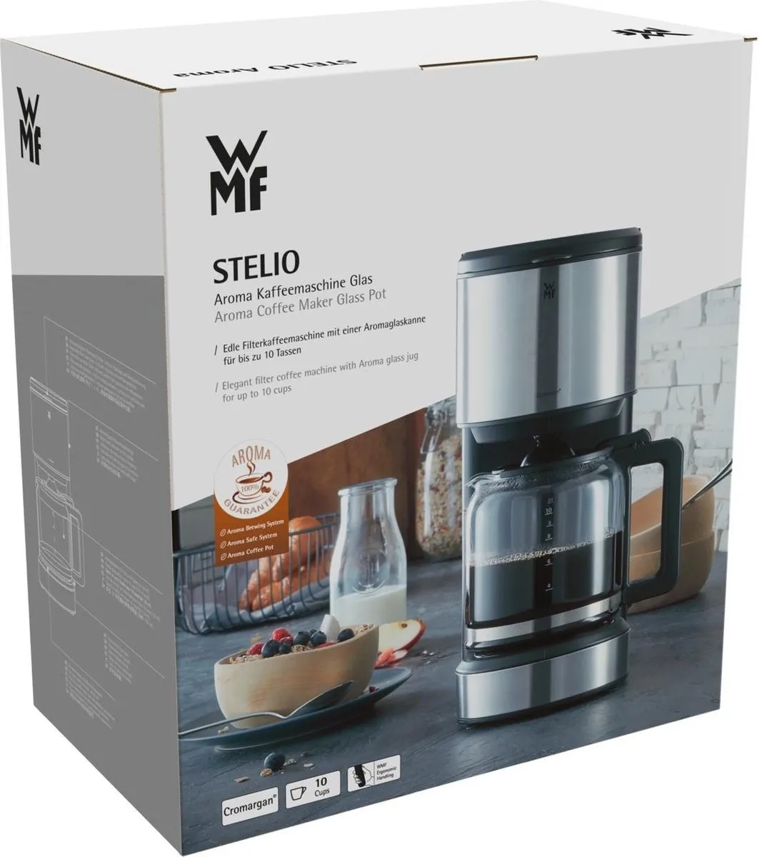 WMF Stelio Filterkoffiezetapparaat 10 Koppen - RVS