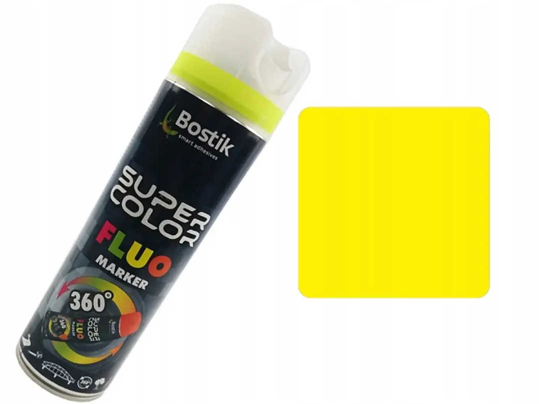 Bostik Super Color Fluorescerende Verf Geel 400ml