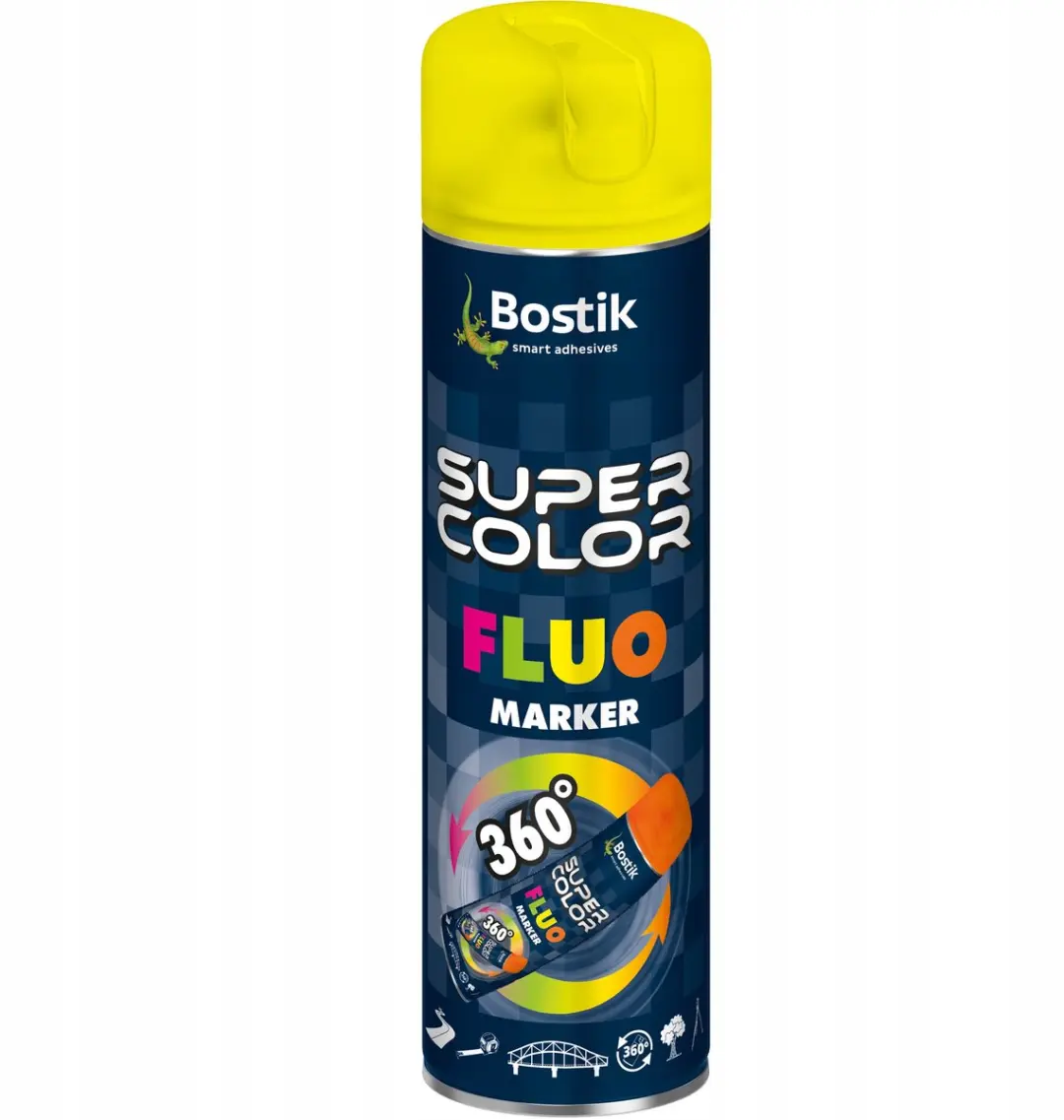 Bostik Super Color Fluorescerende Verf Geel 400ml