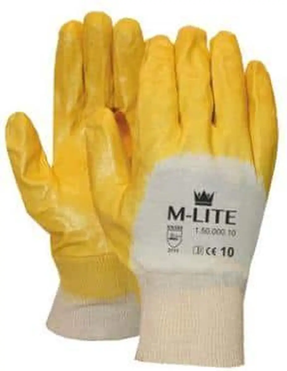 Oxxa Cleaner 50-000 Nitril Werkhandschoenen - 12 Paar - Geel/Wit