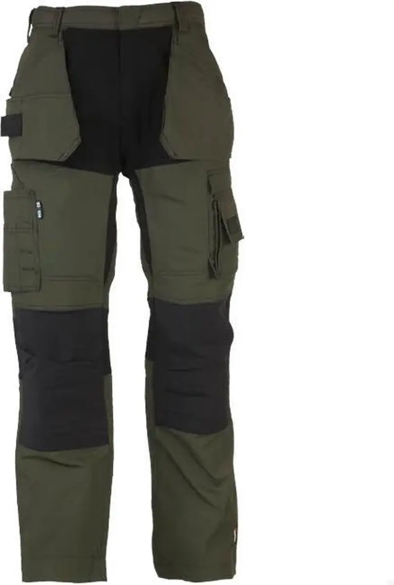 Herock Spector Werkbroek - Donker Kaki/Zwart - Maat 52