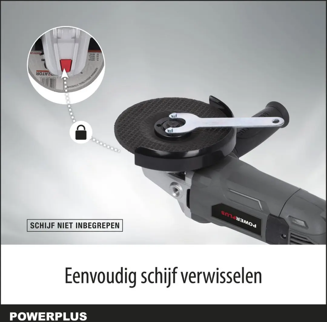 Powerplus POWESET2 Haakse Slijper 900W - 125mm