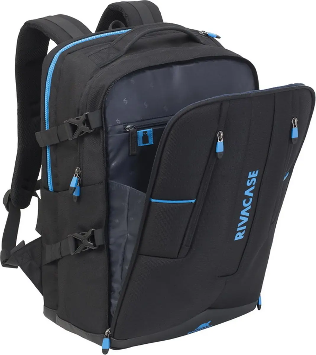 RivaCase 7860 Borneo Eco Laptoptas 17.3" - 30L - Zwart