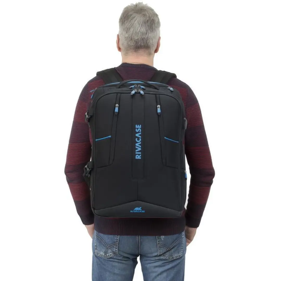 RivaCase 7860 Borneo Eco Laptoptas 17.3" - 30L - Zwart