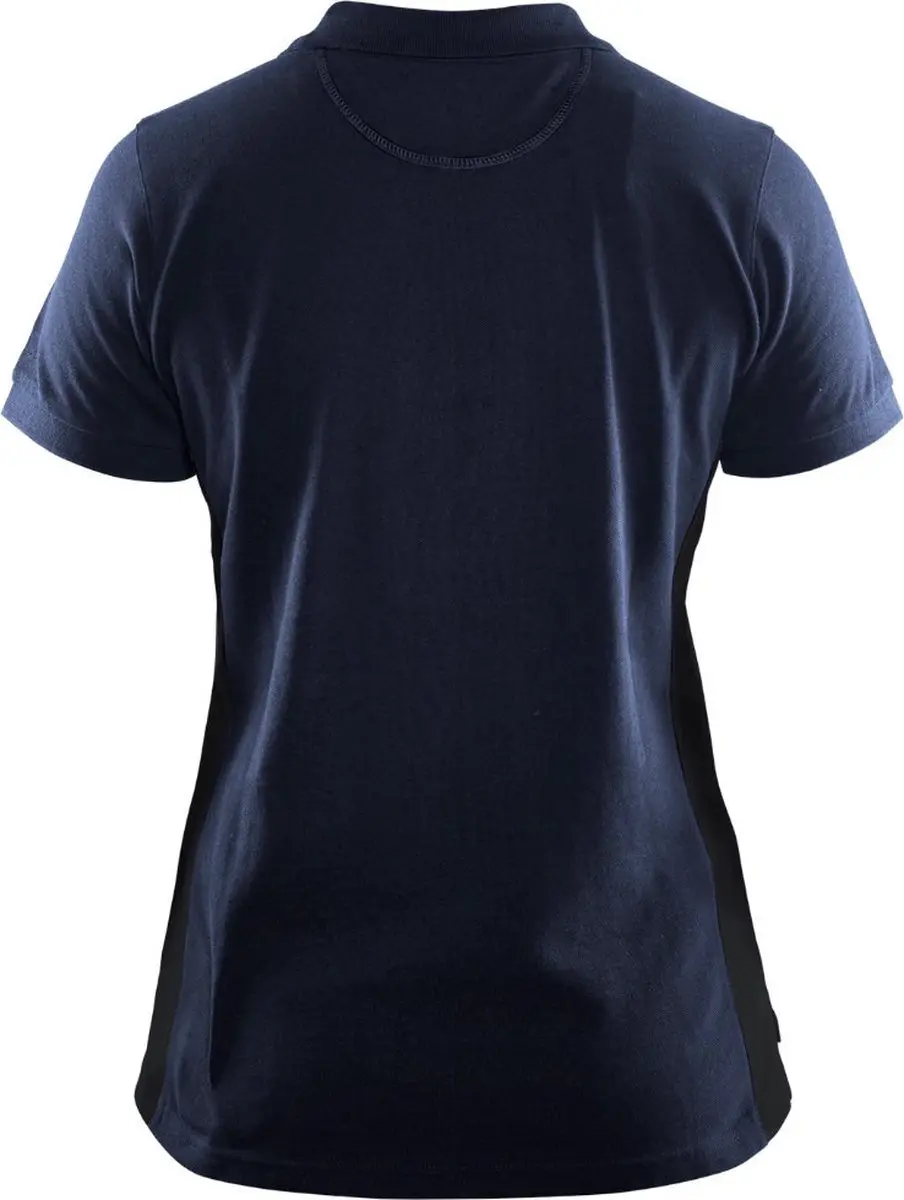 Blåkläder Dames Poloshirt Piqué 3390-1050 - XXXL - Donker marineblauw/Zwart
