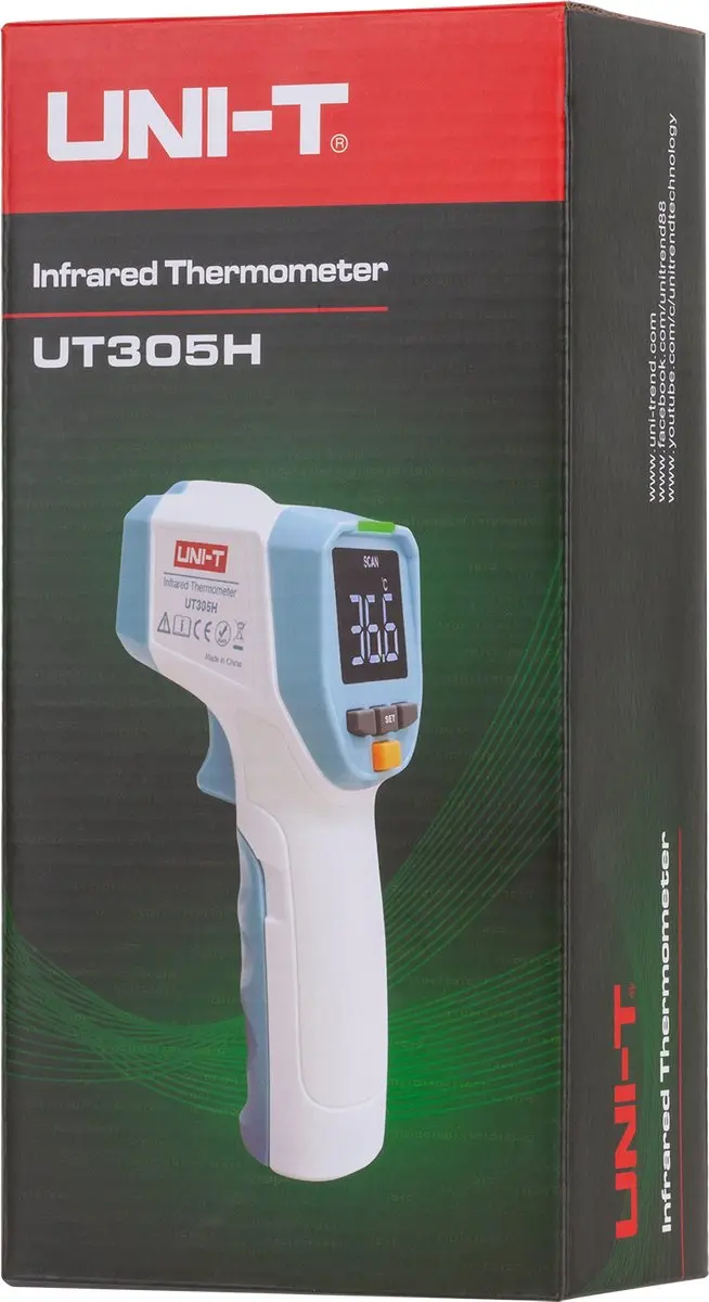 UNI-T UT305H Infrarood Thermometer - Wit
