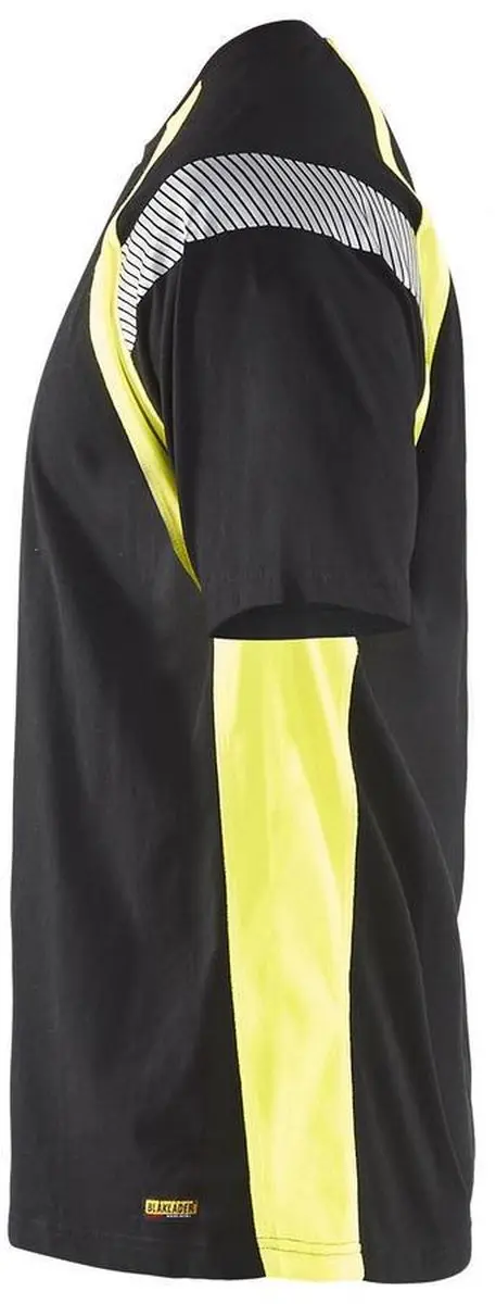 Blåkläder T-shirt Visible 3332-1030 - M - Zwart/High Vis Geel