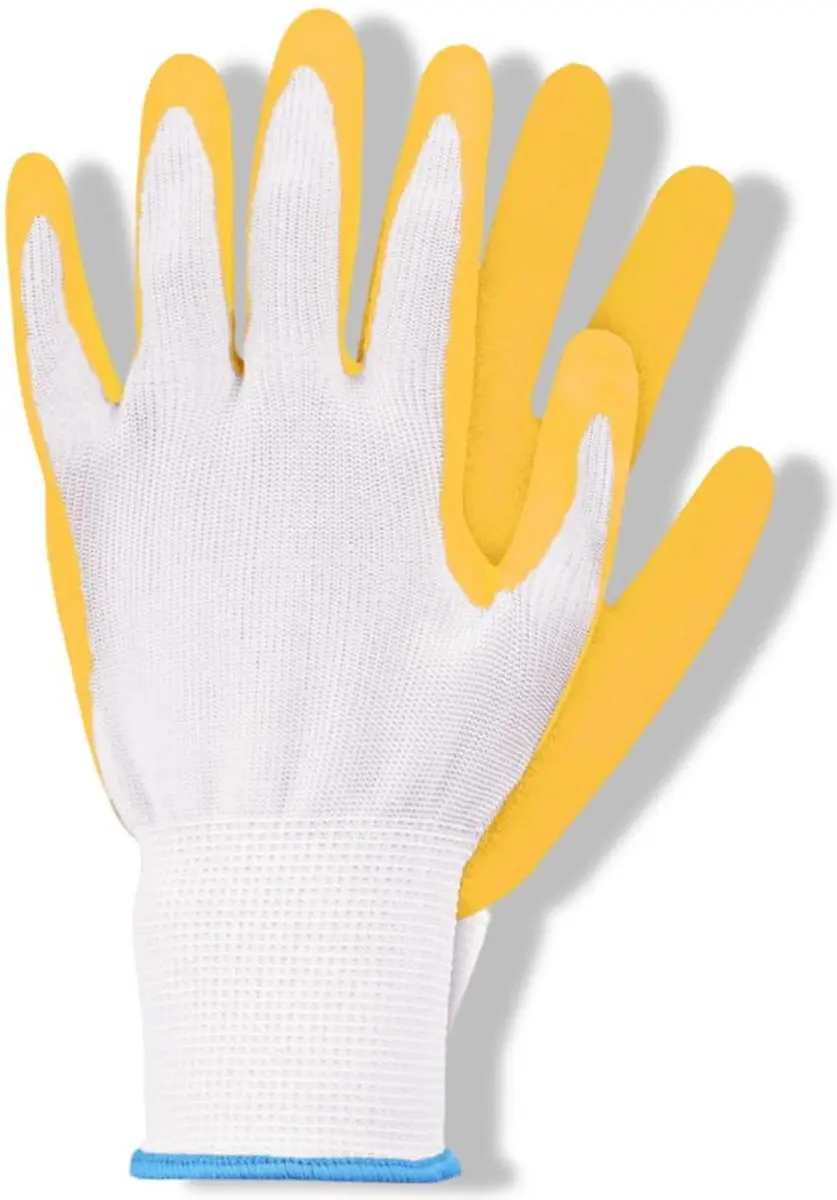 Talen Tools Werkhandschoenen Latex Geel - Maat S