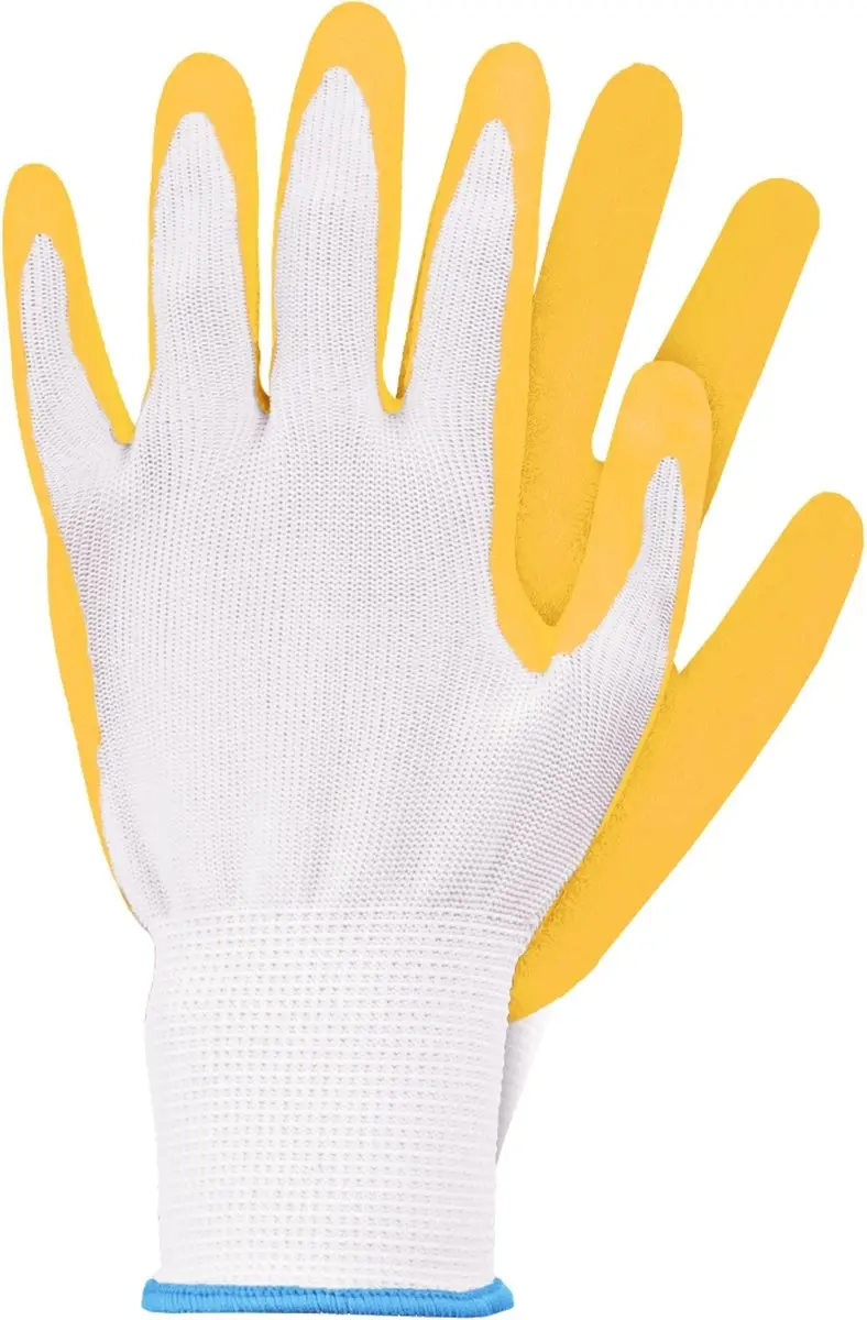 Talen Tools Werkhandschoenen Latex Geel