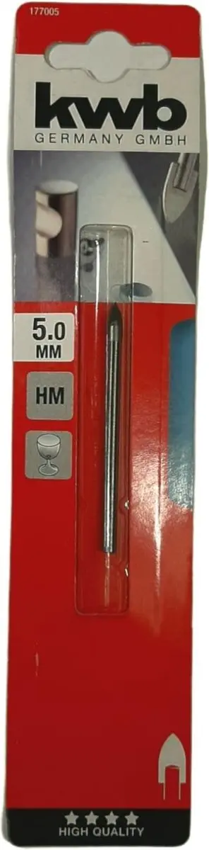 KWB Glasboor 5mm HM Punt