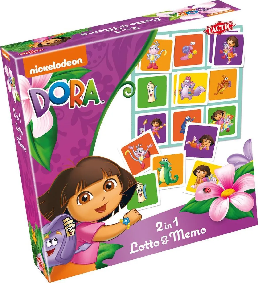 Tactic Dora 2-in-1 Lotto & Memo - 2-4 Spelers
