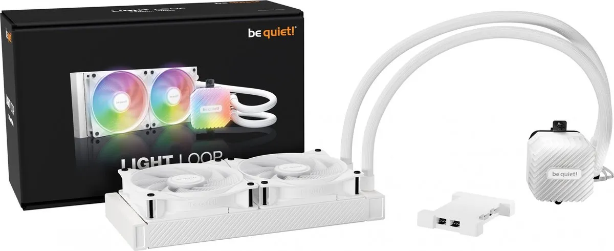be quiet! LIGHT Loop 240mm White - 3x 120mm PWM ARGB