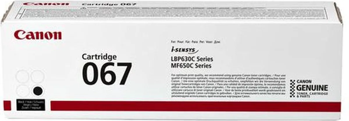 Canon 067 Toner Zwart - 1350 Pagina's