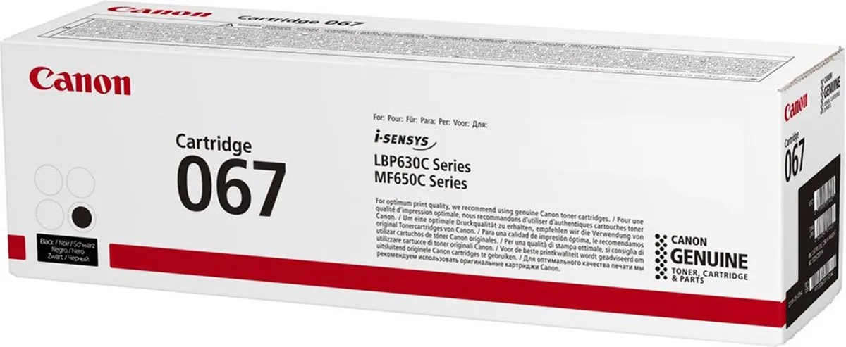 Canon 067 Toner Zwart - 1350 Pagina's
