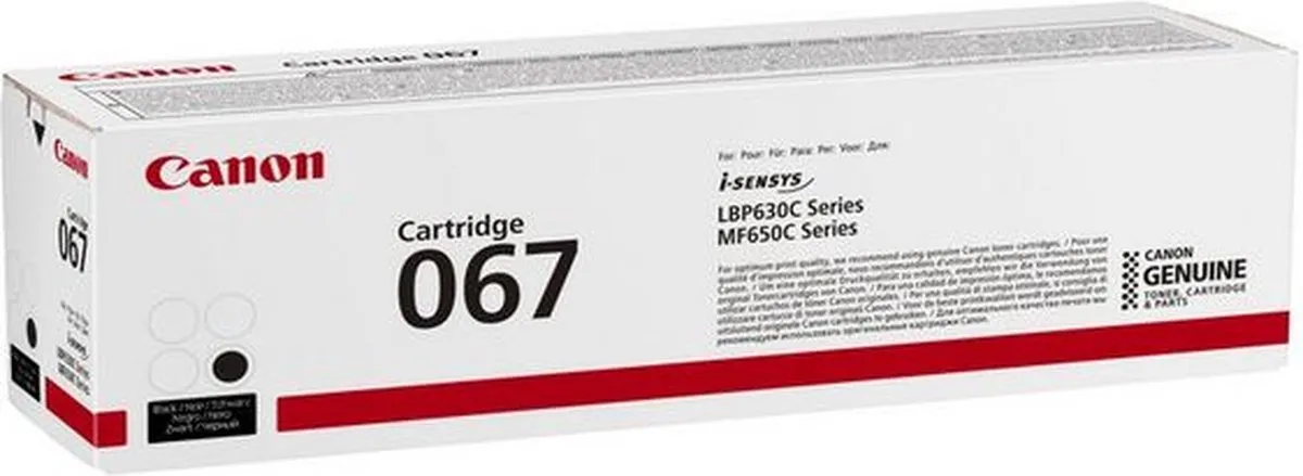 Canon 067 Toner Zwart - 1350 Pagina's