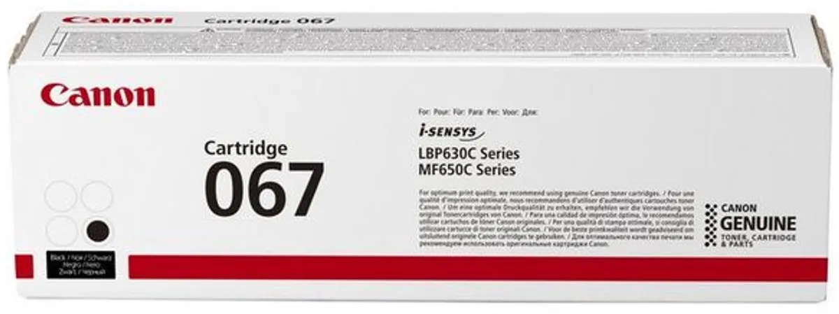 Canon 067 Toner Zwart - 1350 Pagina's