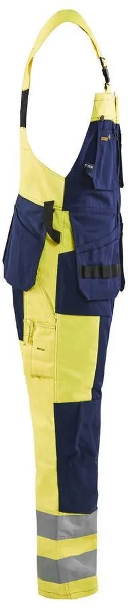 Blåkläder Bretelbroek High Vis 2603-1860 - 146 - Geel/Marineblauw