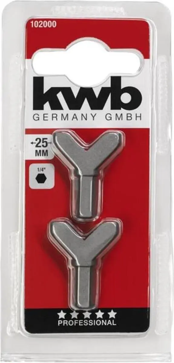 KWB 2 Schroefbits V Schroefhaken - 2 Stuks