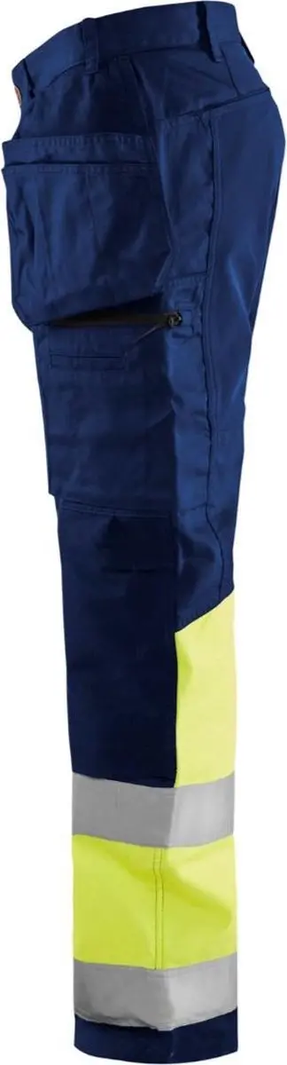 Blåkläder High Vis Werkbroek 1558-1811 - 92 - Marine/High Vis Geel