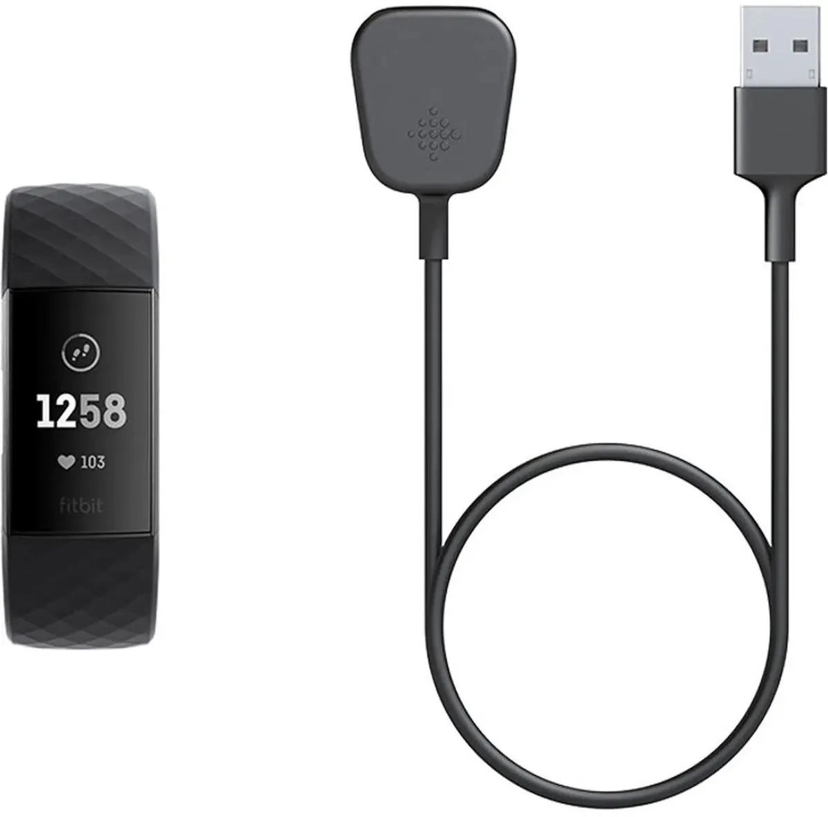 Fitbit Charge 3 FB168RCC Oplaadkabel - Zwart