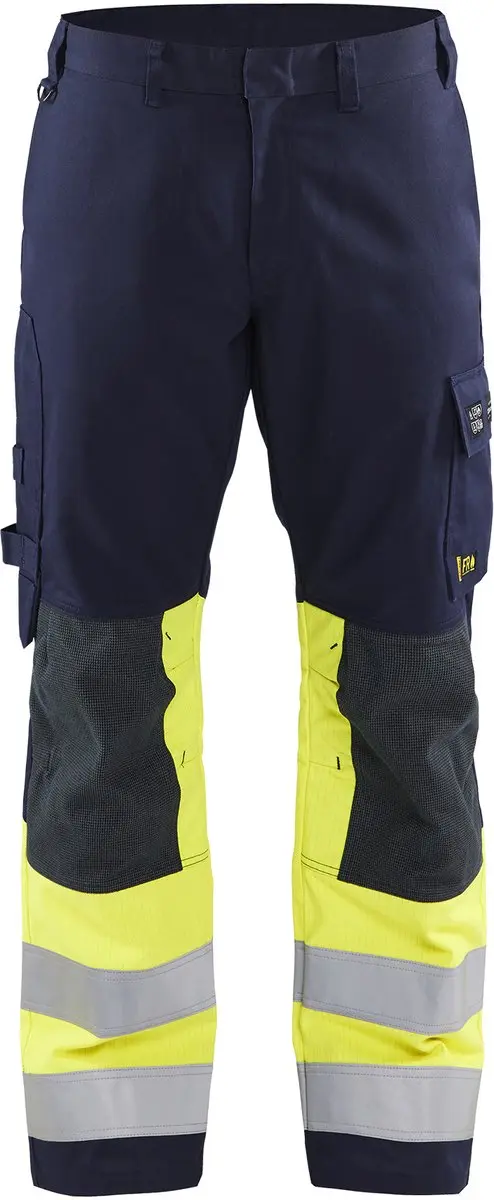 Blåkläder Multinorm Werkbroek 1478-1514 - 60 - Marine/High Vis Geel