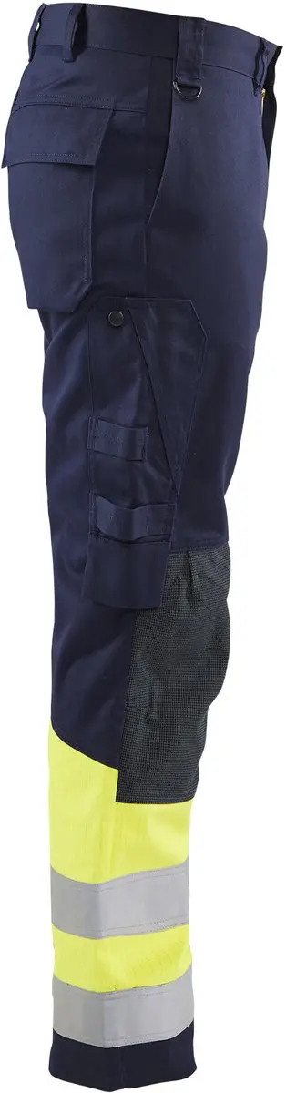 Blåkläder Multinorm Werkbroek 1478-1514 - 60 - Marine/High Vis Geel
