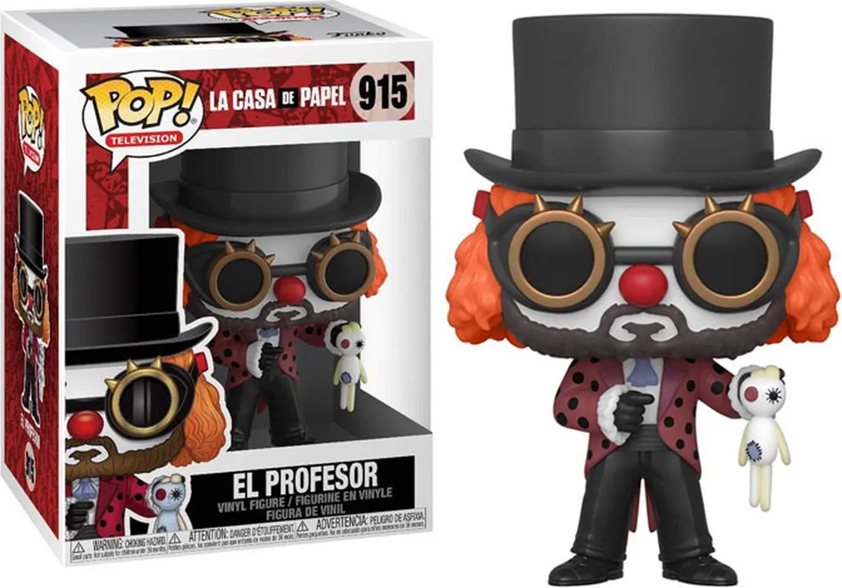 Funko La Casa De Papel POP! Professor O Clown FUN44196 - Multicolor - afbeelding 6 van 6
