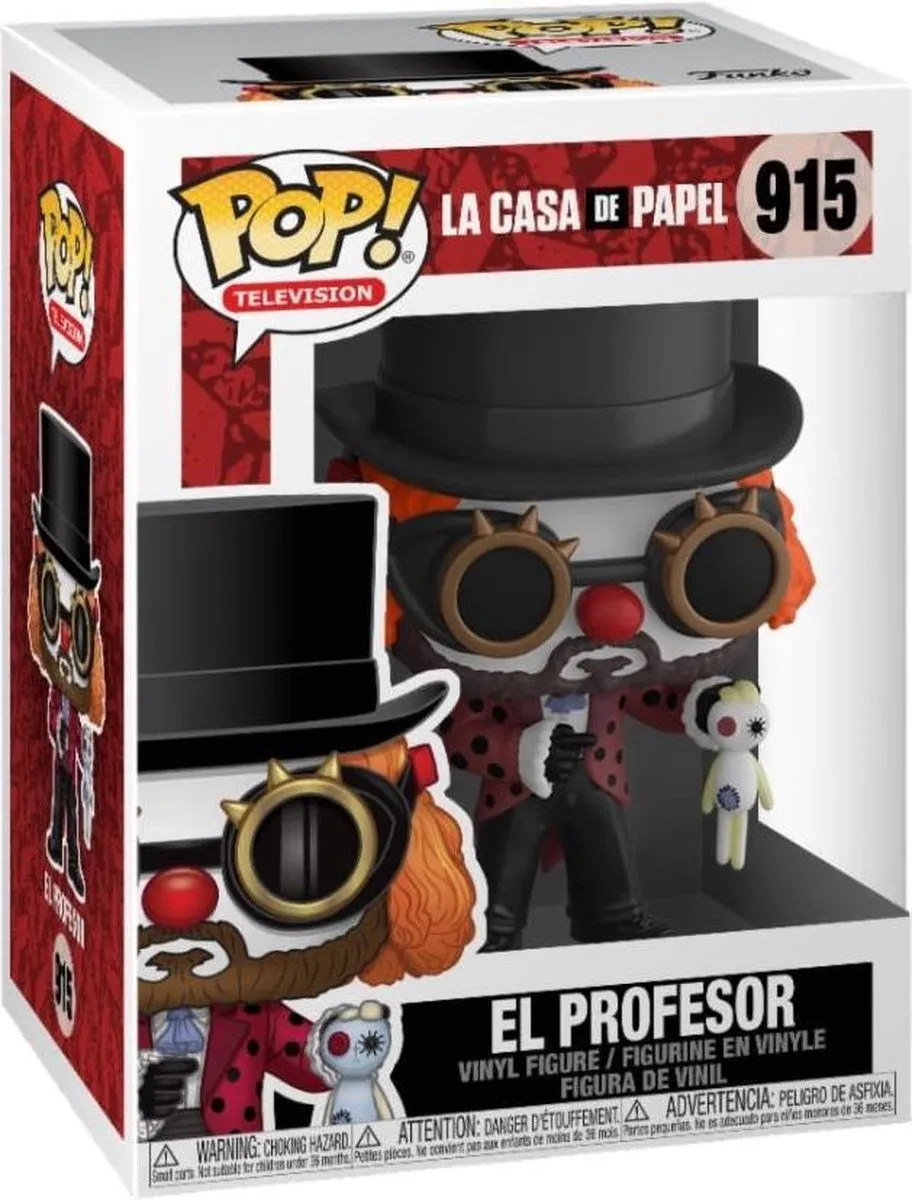 Funko La Casa De Papel POP! Professor O Clown FUN44196 - Multicolor