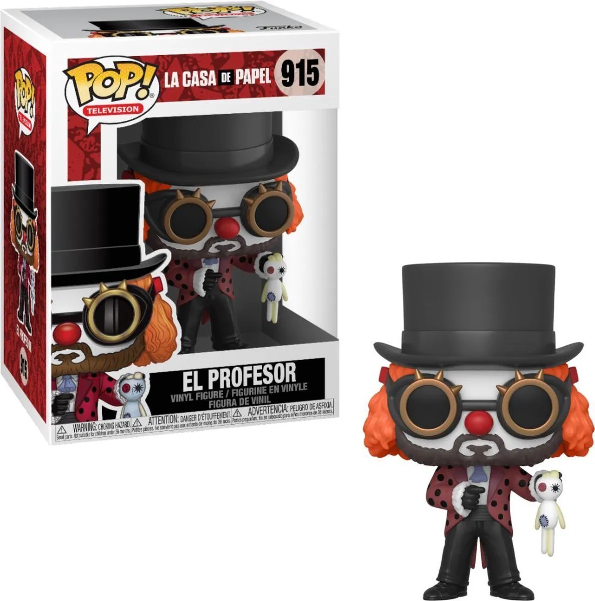Funko La Casa De Papel POP! Professor O Clown FUN44196 - Multicolor