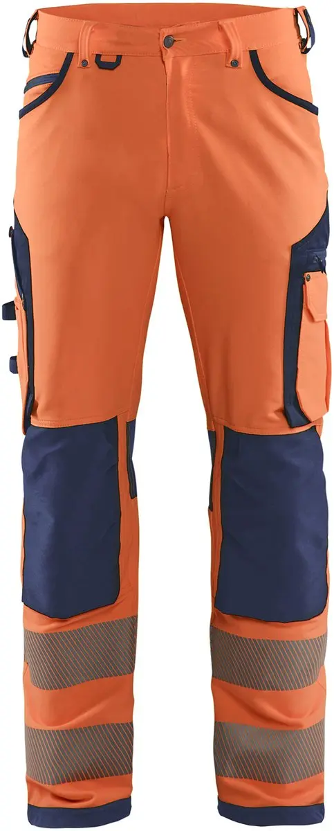 Blåkläder High Vis Werkbroek 1197-1642 - 48 - Oranje/Marineblauw