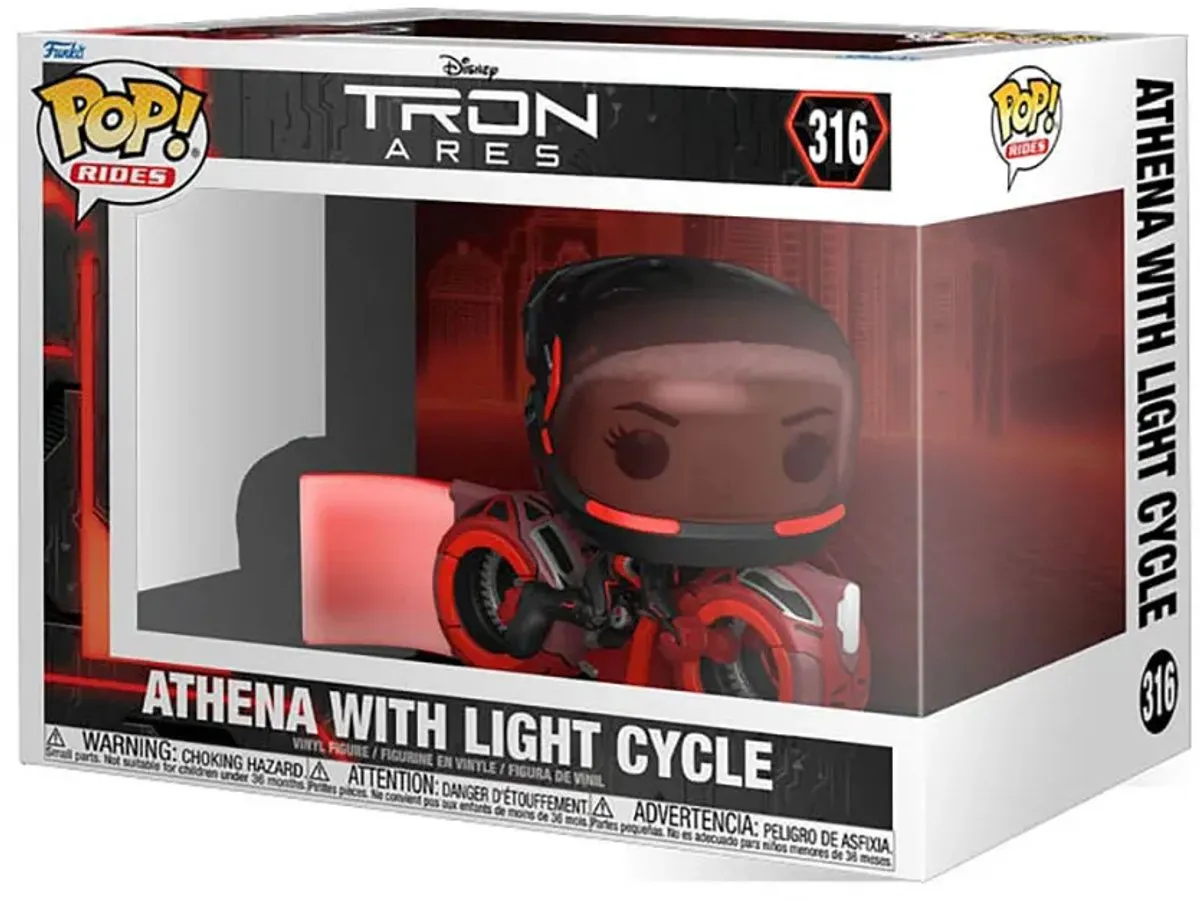 Funko Tron Ares POP! Athena met Light Cycle - 15cm - Multicolor