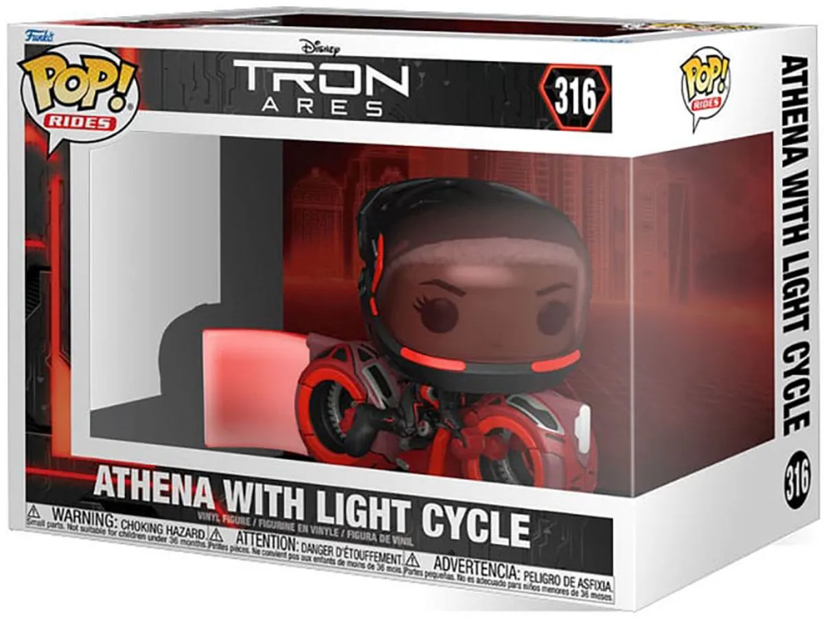 Funko Tron Ares POP! Athena met Light Cycle - 15cm - Multicolor