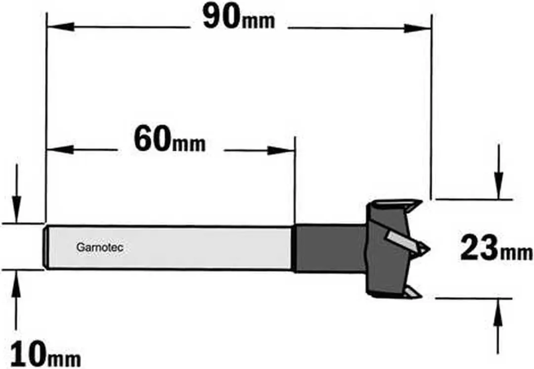 CMT Cilinderkopboor Ø23mm - Hout - Rechtsdraaiend