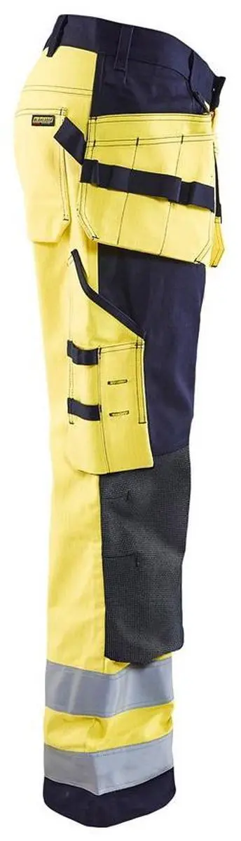 Blåkläder Multinorm Werkbroek 1579-1514 - 62 - High Vis Geel/Marineblauw