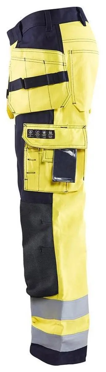 Blåkläder Multinorm Werkbroek 1579-1514 - 62 - High Vis Geel/Marineblauw