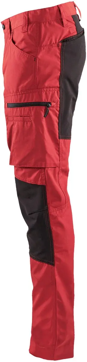 Blåkläder Service Werkbroek 1459-1845 - Maat 54 - Rood/Zwart