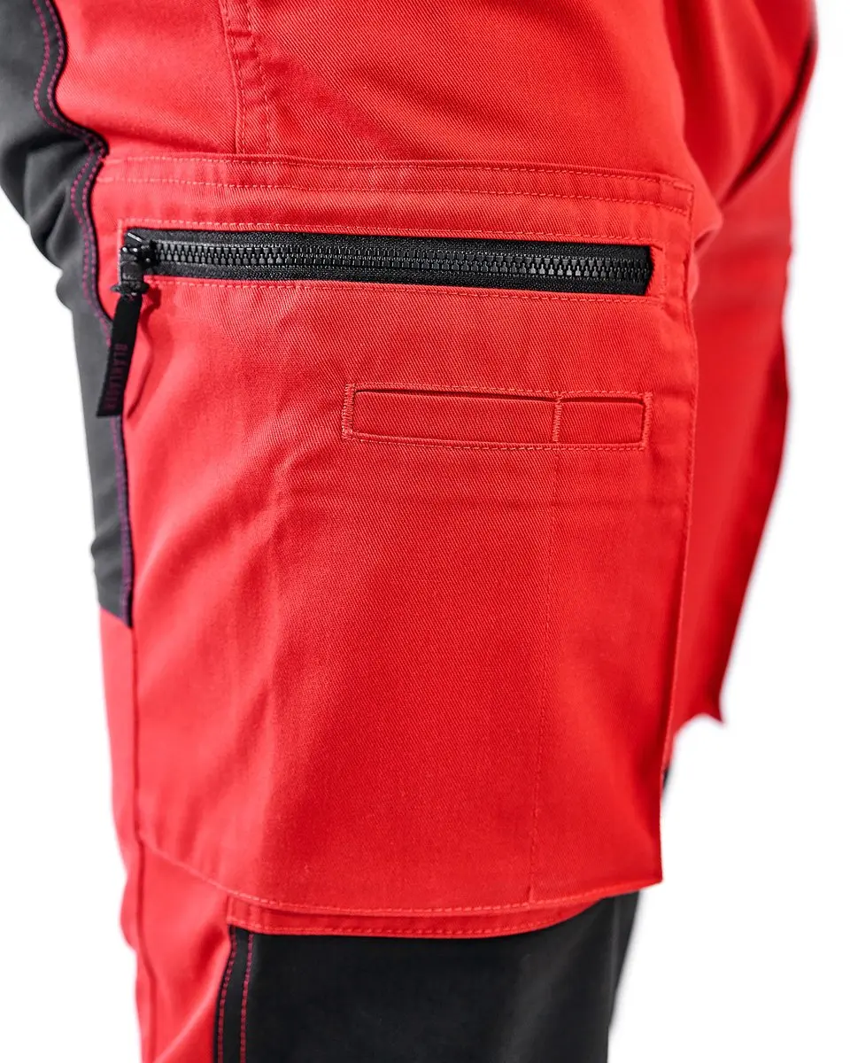 Blåkläder Service Werkbroek 1459-1845 - Maat 54 - Rood/Zwart