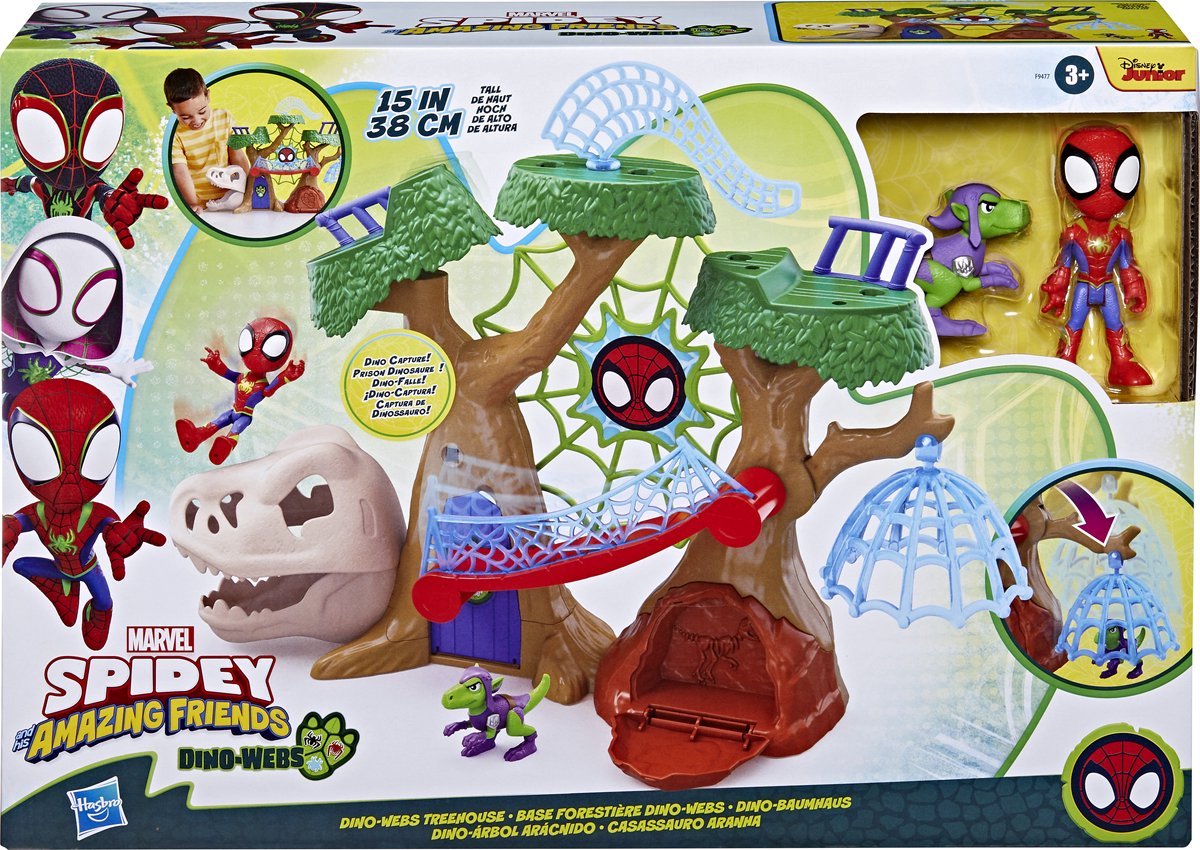 Hasbro Spidey en vrienden Dino Webs-speelset - Dinosaurus accessoires - 3+ jaar