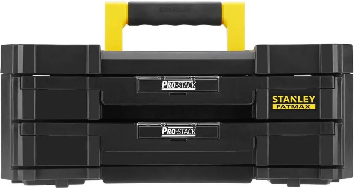 Stanley FatMax Tstak IV FMST1-71969 - 2 Ondiepe Lades - Zwart