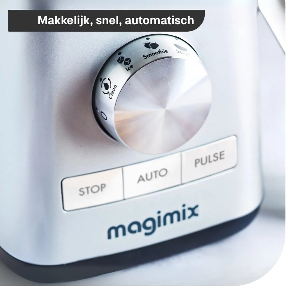 Magimix Power Blender - Smoothie Maker 1,8 Liter - Ice Crusher - Mat Chroom