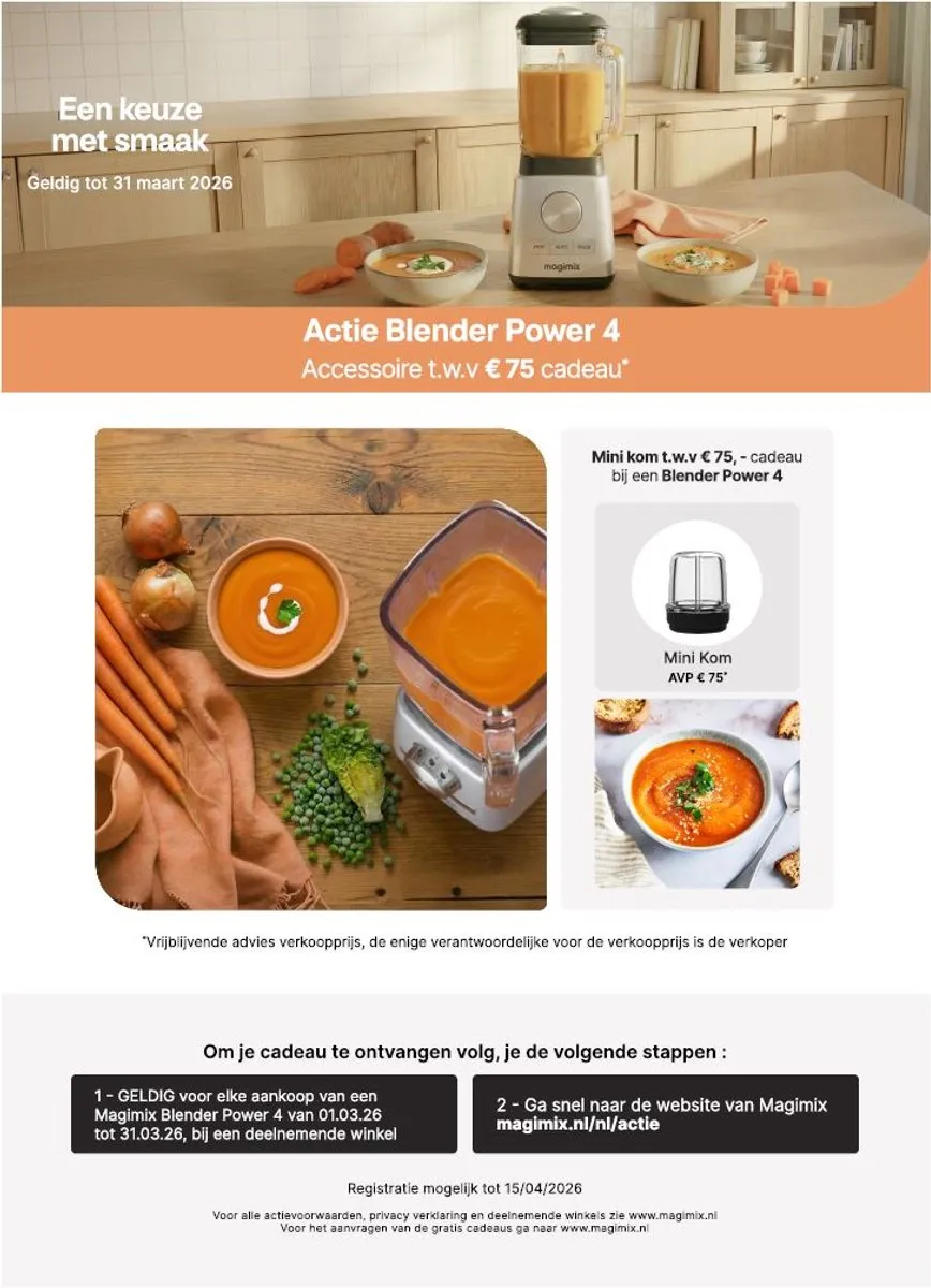 Magimix Power Blender - Smoothie Maker 1,8 Liter - Ice Crusher - Mat Chroom