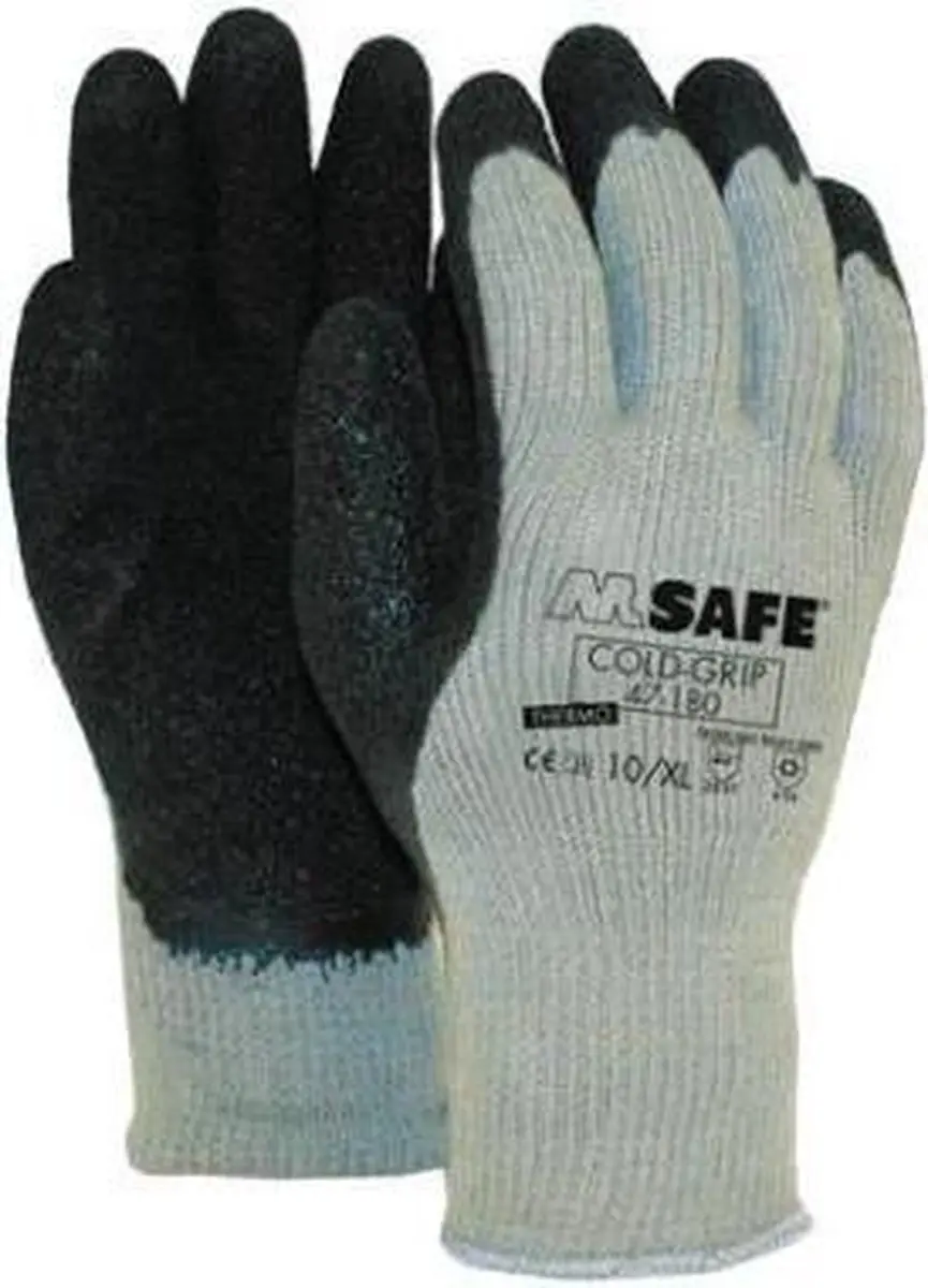 Oxxa Cold-Grip 47-180 Handschoen M - Zwart/Grijs