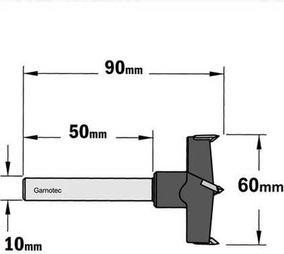 CMT Cilinderkopboor D=60mm - Hout