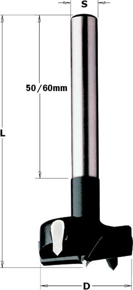 CMT Cilinderkopboor D=60mm - Hout