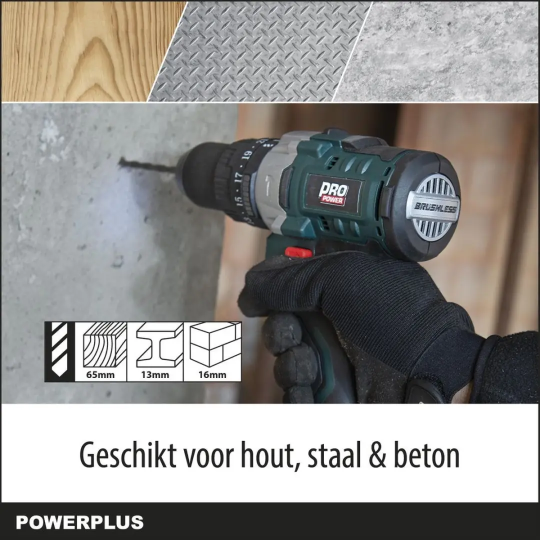Powerplus POWPB10200 Accu Klopboormachine 20V - 100Nm