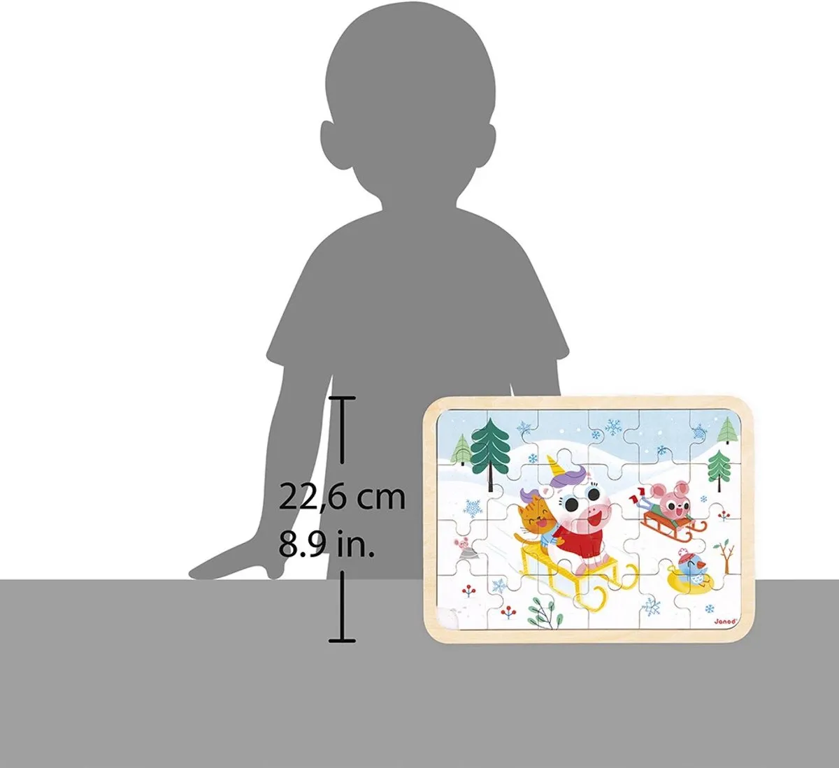 Janod In de Bergen Houten Puzzel 24-delig - 24 Stukjes