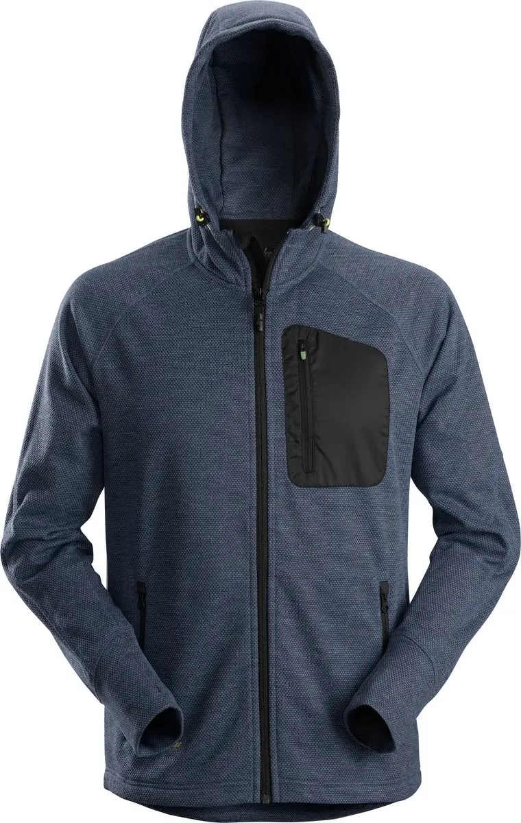 Snickers 8041 FlexiWork Fleece Werktrui - XL - Donkerblauw/Zwart