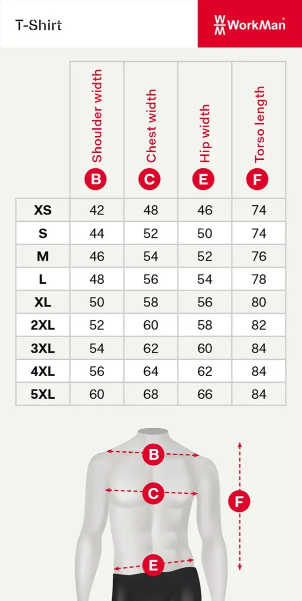 Workman T-Shirt Heavy Duty 0301 - L - Wit