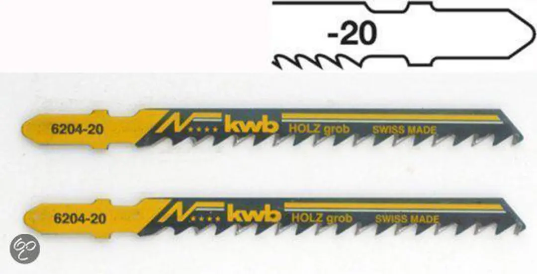 KWB Decoupeerzaagblad Star Grof Hout - 2 Stuks
